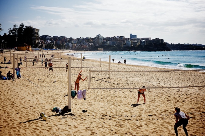 Manly beach volleyball